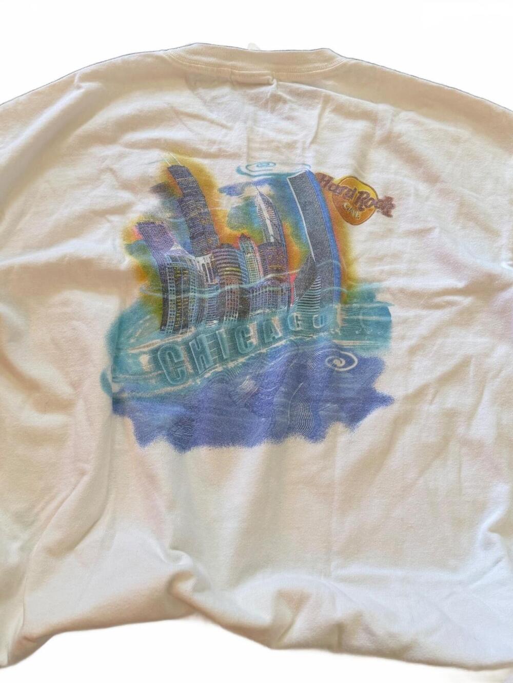 Vintage Hard Rock Cafe Chicago Heavy Tee Large